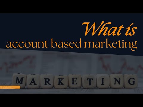 What is account based marketing