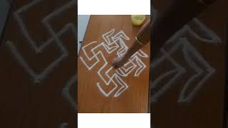 Maasi madham Maha Shivaratri kolam//easy Rangoli design//unique storm#shorts#shortsfeed