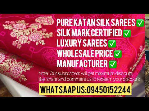 Pure katan silk saree | handloom saree | Banarasi saree | Cotton saree | #saree