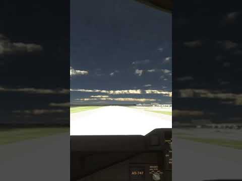 Boeing 747-8 Crosswind Cockpit Landing New York JFK