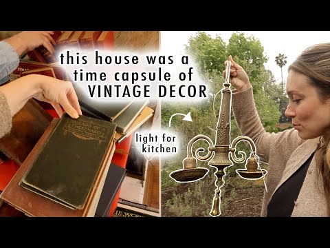 this house was a time capsule of vintage decor + light for kitchen!