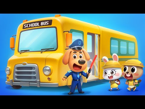 Kids Learn School Bus Safety Tips | Sheriff Labrador | Kids Cartoons | BabyBus TV