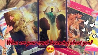 What are your crush dreaming about you?👩‍❤️‍💋‍👨 Hindi tarot card reading💞Crush current feelings