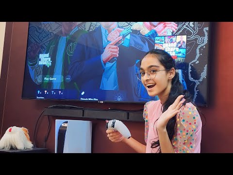 Playing GTA on New PS5 🤯 | Tavleen Kaur Vlogs |