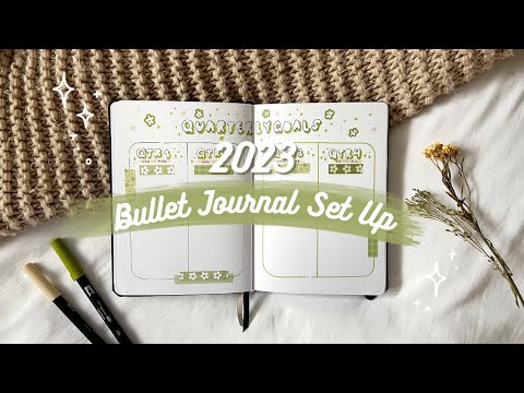 My 2023 Bullet Journal Setup 🌼