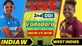 India Women vs West Indies Women, 2nd ODI | INDW vs WIW Live Score & Commentary WIW Tour Of INDW