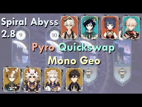 [2.8 Abyss] Blind First Run Pyro Quickswap + Mono Geo