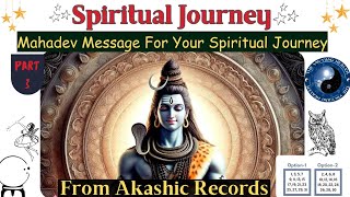 Mahadev Message💌 For Your SPIRITUAL JOURNEY✨🕉️ Akashic Channels Message ☯️Pick A Card Hindi🌺