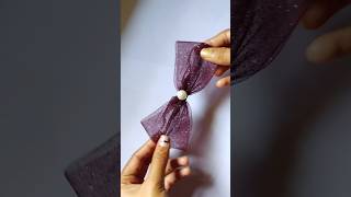 diy hair bow #diy #shorts #bow #bowhairclip #youtubeshorts #diybow