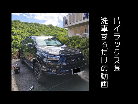 ハイラックスを洗車するだけの動画