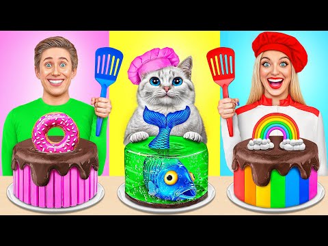 Me vs Grandma Cooking Challenge with Cat | Funny Challenges by Multi DO Smile