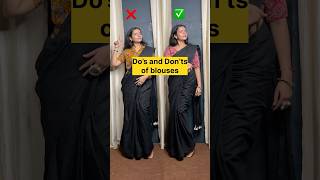 Dos and don’ts of blouses #blousedesign #shortheight #meesho #saree #weddingblouse #sareeblouses