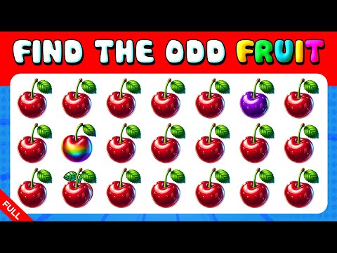 192 Puzzles for GENIUS (FULL) | Find the ODD One Out 🍓🍉 Fruit Puzzle Collection Quiz 2024