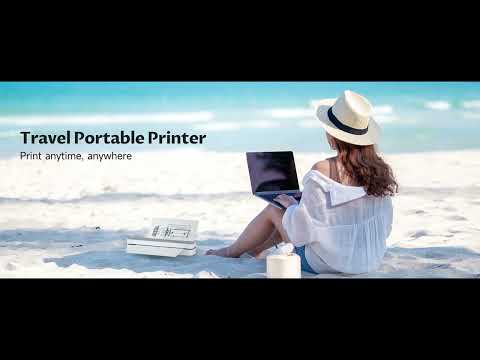 iDPRT Portable Bluetooth Thermal Printer for Travel – Wireless 300DPI Inkless Printer for Home