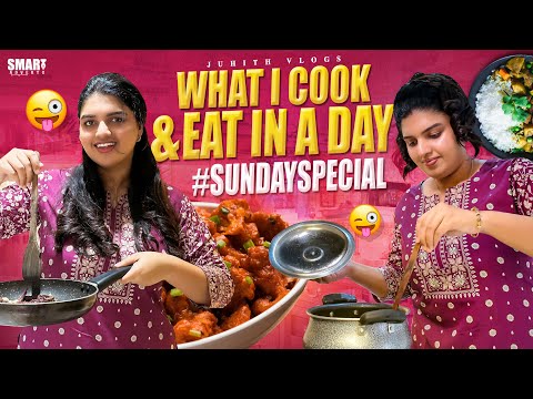 What We cook & Eat in a day😍Sunday Special|Chicken Fry & Pepper Rasam🍛|Episode - 3|Juhith vlogs||