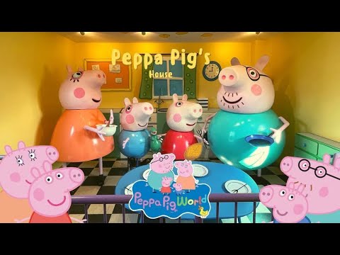 PEPPA PIG'S House   Peppa Pig World UK   Peppa Pig Learns How To Make Pancakes! 🐷🥞