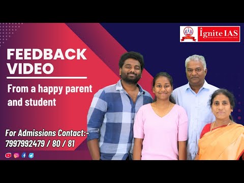 Ignite IAS I Parent's feedback I #upsc #clat #ias #ips