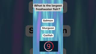 What is the largest freshwater fish?  #dailyquiz #brainteasers #educationalshorts