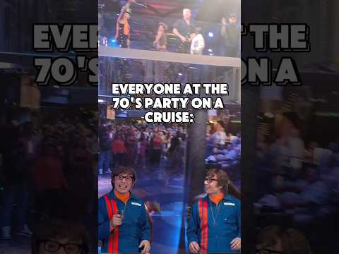 Themed nights on a Cruise, are so much fun! 😂🛳 #cruisememe #cruiseparty #danceparty