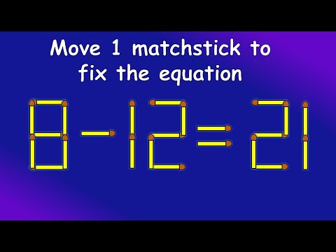 11+17=18 turn this wrong equation into correct | Match stick puzzle #350 | Puzzles with Answer