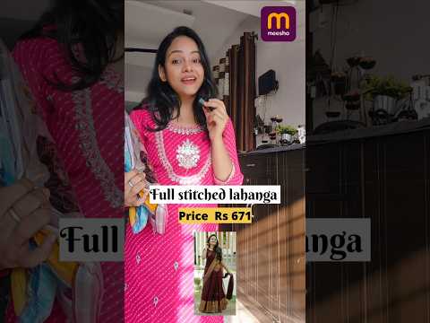 Fully stitched lahanga from meesho #trendingshorts #meesholehangahaul