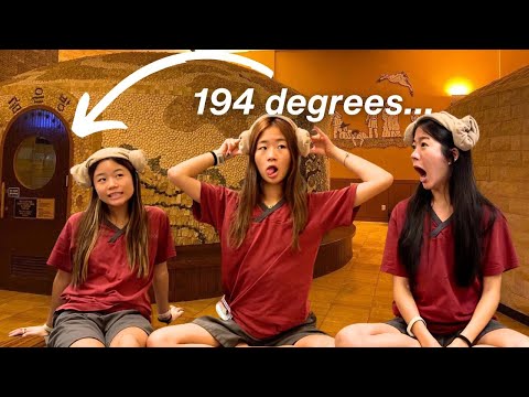 WE STAYED OVERNIGHT IN A KOREAN SAUNA (hot & steamy...)