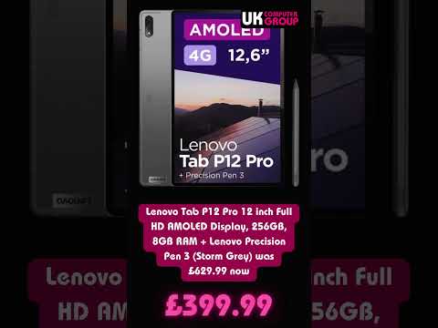 Lenovo Tab P12 Pro 12 inch Full HD AMOLED Display, 256GB, 8GB RAM + Lenovo Precision Pen 3.