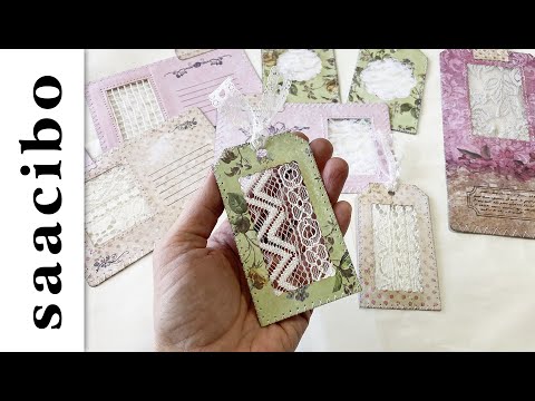 No Plastic Lace Window Cards for Junk Journals #junkjournaltutorial