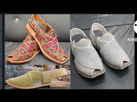 Pakistan top peshawari Zari chappal and  multi chappal