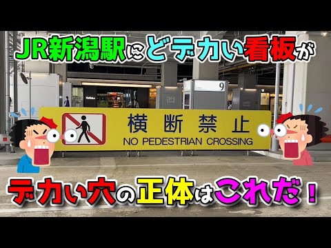 【2024年10月20日 JR新潟駅リニューアル】駅直下バス停通りにドでかい看板が！正面のデカい穴の正体はコレだ！南口広場「にいがたキャンドルナイト」の様子！11/８新潟駅に鎌倉パスタオープン