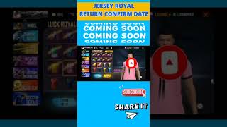 Jersey Royale Return Date Confirm | Jersey Royale Kab Aayega | Soccer Royale Return | New Event FF