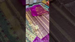 Pure Kanchipuram handloom silk sarees ₹18500#shorts#silksaree