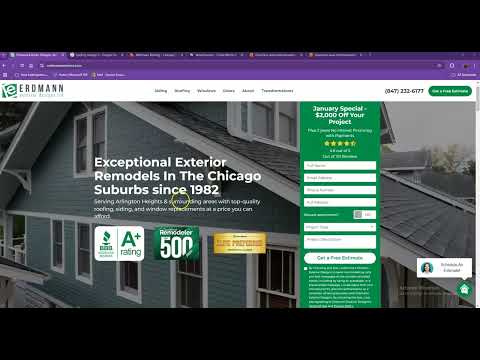 Website Analysis Video for Erdmann Exterior Designs