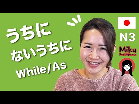 うちに / ないうちに【While/ Before/As】in Japanese