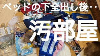 〔ごみ屋敷〕30分掃除🧹ベッド下全出し後の片付け