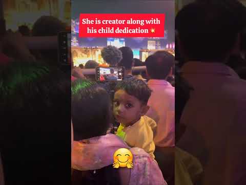 She is creator along with his child dedication @Flywithsumitvlogs #motivation #trending #shorts