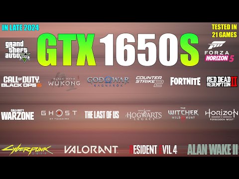 GTX 1650 Super : 21 Games Tested in late 2024 - can it run modern Games?