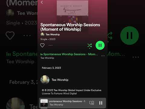 Spontaneous Worship with #teeworship #global #jesus …available in all digital stores