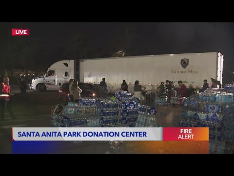 Donations for fire victims pour in at Santa Anita Park