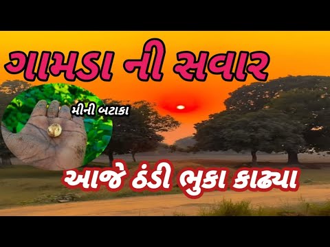 આજ ની ઠંડી || ગામડા ની સવાર || aaj ni thandi || gamda ni savar #kemchobanas #vlog #viralvideo