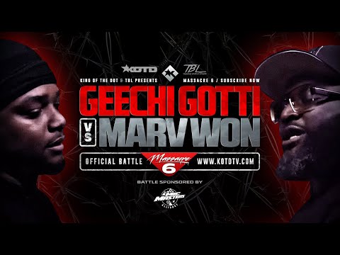 GEECHI GOTTI vs MARV WON - KOTD x TBL - Co-Hosted By MURDA MOOK