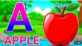 A for apple| अ से अनार | Abcd| Phonics| song| a for apple b for ball c for cat | क से कबूतर | kids |