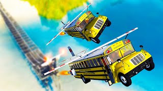 We Turned Buses into Airplanes and Everything Went Wrong in BeamNG Multiplayer!