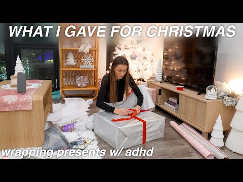 what i GAVE for christmas this year + wrap presents with me!!