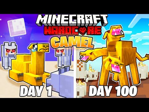 I Survived 100 DAYS as a CAMEL in HARDCORE Minecraft!