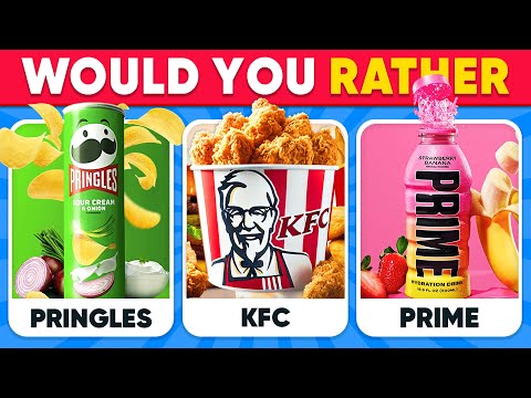 😋 Would You Rather - FOOD Edition! 🍔🍗🥤 Daily Quiz