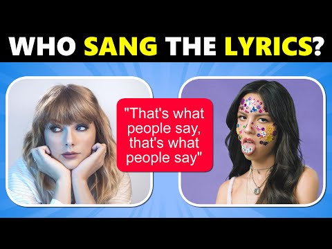 Guess Who Sang the Lyrics | TOP Pop Songs 🎵