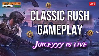 BGMI LIVE RUSH GAMEPLAY l JUICEY IS LIVE