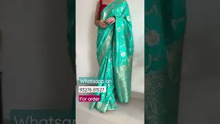 Beatiful Banarasi Silk Saree🥻#saree #shorts #trending #short #reels#reels#instagram #fashion#viral