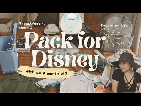 Prep for Disney Vacation with my 8 month old | First Time Mother Packing | Disney Vacation Club |